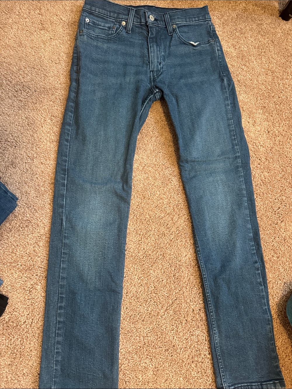 Levi's Men's Slim Straight Jeans — Dark Indigo Blue